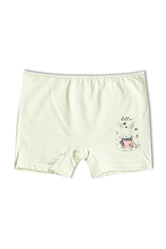 HNX UNDERWEAR 6lı Pamuklu Baskılı Kız Çocuk Boxer Külot Karışık-3 8-9 Yaş hnxNM748