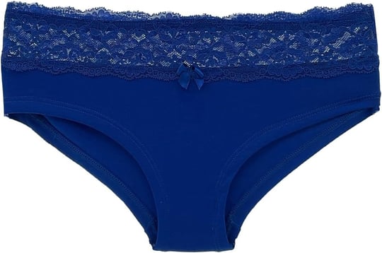 HNX UNDERWEAR Beli Dantelli Yarım Şort Kadın Boxer Külot Saks M hnxNM6085