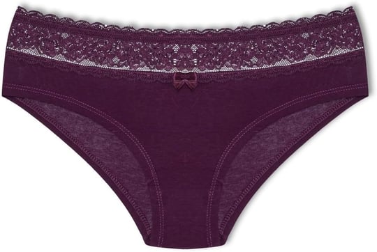 HNX UNDERWEAR Beli Dantelli Yarım Şort Kadın Boxer Külot Mor L hnxNM6076
