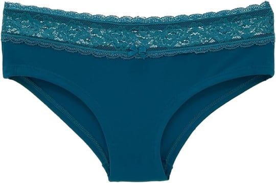 HNX UNDERWEAR Beli Dantelli Yarım Şort Kadın Boxer Külot Petrol L hnxNM6069