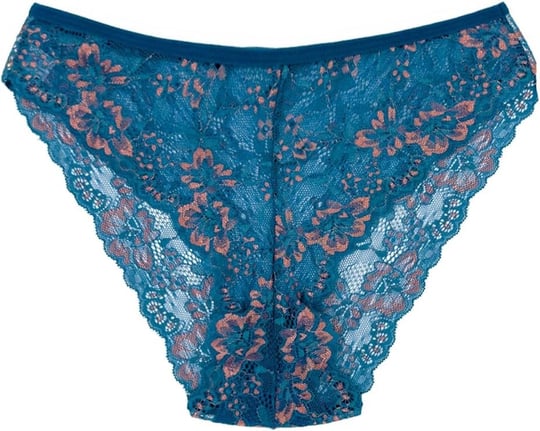 HNX UNDERWEAR Çift Renk Dantelli Kadın Külot (Petrol)