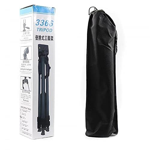 Hobimtek 3366 Alüminyum Cep Telefonu İçin Su Terazili Tripod 140 Cm Pro (Kırmızı)