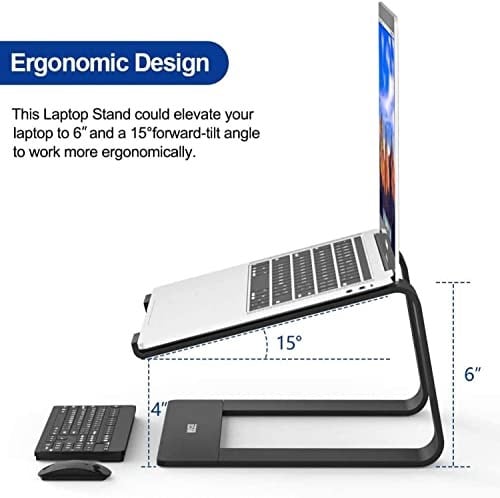 Hobimtek M5 Alüminyum Ergonomik Katlanır Macbook Bilgisayar Standı Bilgisayar Yükseltici 10 –17 inç