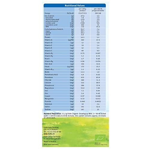 Holle Organik Devam Sütü 3 1 Paket(1 X 600 G)