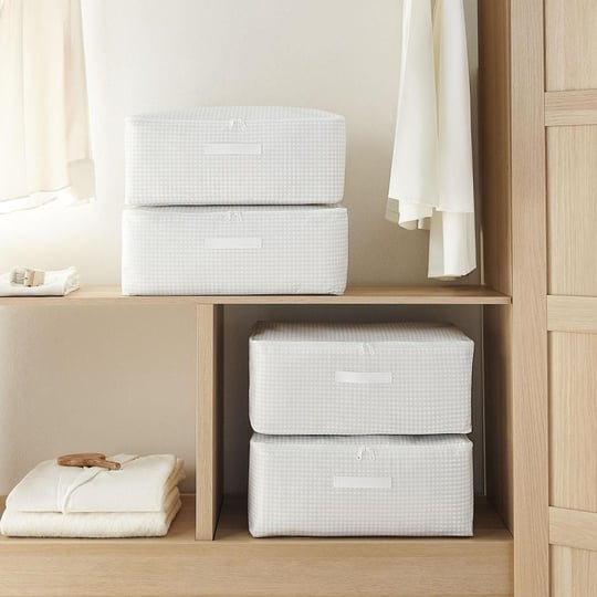 Home Wave 4lü Orta Boy Gri Pötikare Hurç Set 52 X 28 X 21 Cm