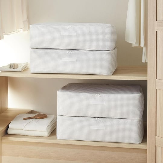 Home Wave 8li Mega Boy Gri Pötikare Baza Altı Hurç Set 74 X 46 X 22 Cm