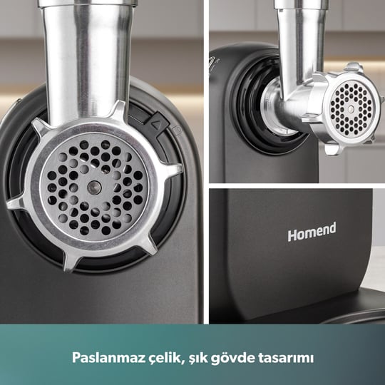 Homend Meatbox 3101H Paslanmaz Çelik Kıyma Makinesi