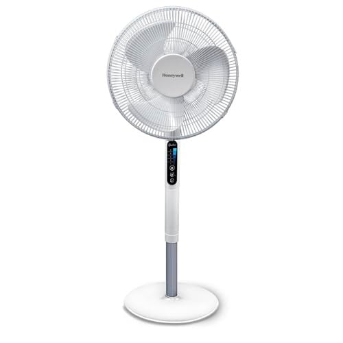 HONEYWELL Advanced QuietSet HSF600 Ayaklı Vantilatör, 5 HIz Ayarı, Zamanlayıcı Fonksiyonu, 70 Derece Salınım, Yükseklik, Uzaktan Kumandalı - Beyaz