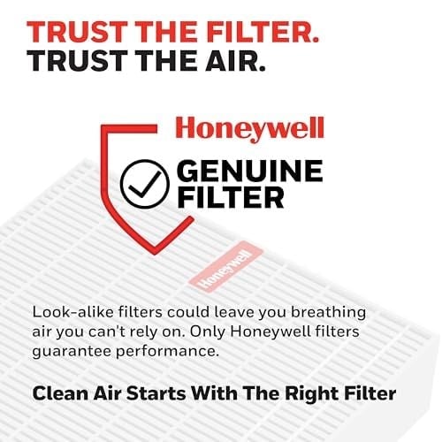 Honeywell HEPA Hava Temizleyici Filtre R, HPA 100/200/300 ve 5000 Serisi için 1li Paket - Havadaki Alerjen Hava Filtresi Orman Yangını/Duman, Polen, Hayvan Kepeği ve Tozu Hedefler