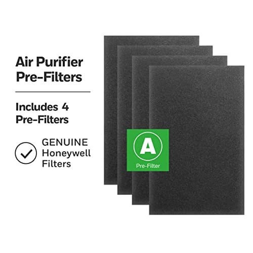 Honeywell HRF-A200 Hava Temizleyici Ön Kit Filtresi, 4lü Paket - Alerjen Hava Filtresi Toz, VOC, Evcil Hayvan, Mutfak ve Orman Yangını/Duman Kokularını Hedefler