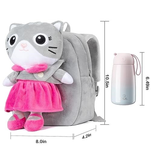 HONGTEYA Bebek Sırt Çantası Yumuşak Peluş Sırt Çantası