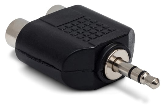 Hosa GRM-193, Adaptör, Dual RCA - 3,5 mm TRS - Seçenekler: RCA açı TS 0,64 cm (1/4 inç), RCA için XLR3F, RCA - 3...