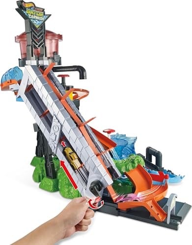 Hot Wheels DEV TİMSAH ARABA YIKAMA OYUN SETİ Hot Wheels Dev Timsah Araba Yıkama Oyun Seti FTB67 FTB67