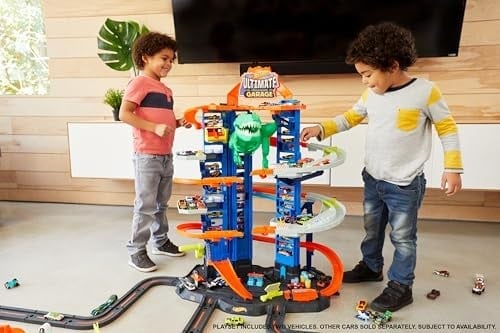 Hot Wheels HW Robotik T-rex Ultimate Garaj™ Hot Wheels Robotik T-rex Ultimate Garaj, 100den Fazla Aracı Kolayca Saklayabilir GJL14 GJL14