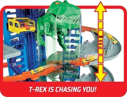 Hot Wheels HW Robotik T-rex Ultimate Garaj™ Hot Wheels Robotik T-rex Ultimate Garaj, 100den Fazla Aracı Kolayca Saklayabilir GJL14 GJL14