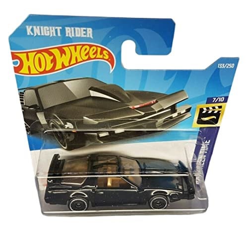 Hot Wheels - K.I.T.T. Süper Takip Modu - HW Ekran Zamanı 7/10 - HCV39 - Kısa Kart - Knight Rider - Pontiac Firebird Trans Am - Mattel 2022