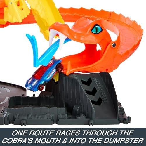 Hot Wheels Pizza Dükkanında Kobra Macerası Oyun Seti Hot Wheels Pizza Dükkanında Kobra Macerası Oyun Seti ve 1:64 ölçekli oyuncak araba HTN81