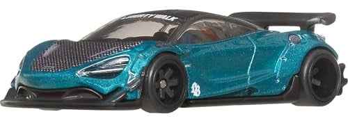 Hot Wheels Premium Araba Kültürü Siluetleri 1:64 Ölçekli Döküm LB-Works McLaren 720S Araç Gerçek Biniciler Lastikler ve Metal/Metal Gövde ve Şasi
