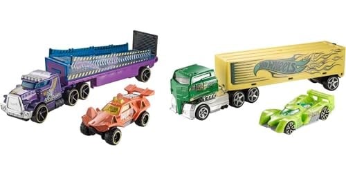HOT WHEELS SÜPER TIR SERİSİ Hot Wheels Taşıyıcı Tırlar - Enerjik Ayrıntılarla Dolu Spor Arabalı Süper Tırlar - BDW51 BDW51