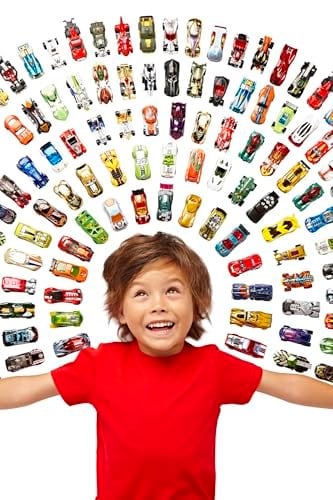 Hot Wheels Tekli Arabalar, Geniş Ürün Yelpazesi, Oyuncak Araba Koleksiyonu, 1: 64 Ölçek, 5785 çok renkli