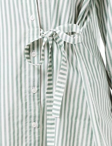 House of Silk 2022DRESS007 Stripes Koton Gömlek Elbise