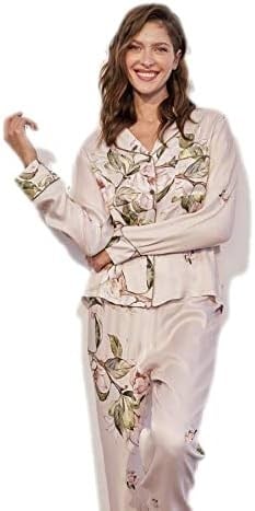 House of Silk LIDYA Viskon Çiçekli Pijama Takımı XS