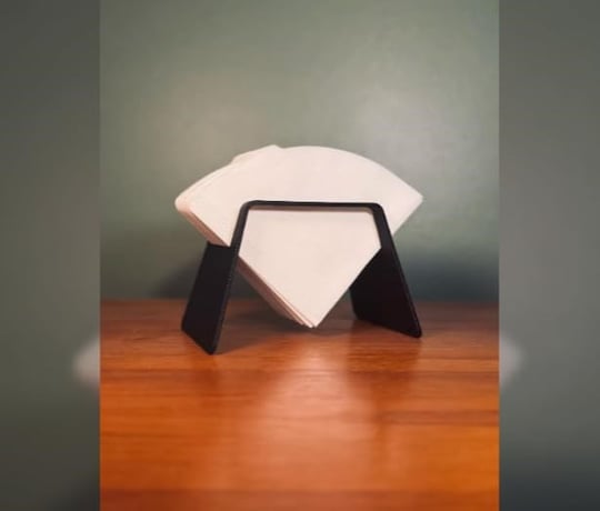 Housetrend Şık Kahve Filtresi Tutacağı – filtre kahve kağıdı Modern Mutfak Düzenleyici, Dekoratif Organizer - Minimal Coffee Filter Holder