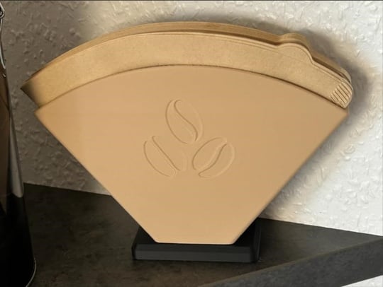 Housetrend Şık Kahve Filtresi Tutacağı – filtre kahve kağıdı Modern Mutfak Düzenleyici, Dekoratif Organizer - Stylish Coffee Filter Holder
