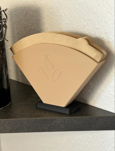 Housetrend Şık Kahve Filtresi Tutacağı – filtre kahve kağıdı Modern Mutfak Düzenleyici, Dekoratif Organizer - Stylish Coffee Filter Holder