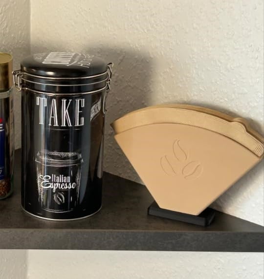 Housetrend Şık Kahve Filtresi Tutacağı – filtre kahve kağıdı Modern Mutfak Düzenleyici, Dekoratif Organizer - Stylish Coffee Filter Holder