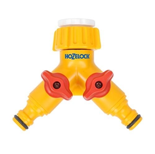 HOZELOCK 2256H Çift Çıkışlı, İkili (2li), Vanalı Musluk Bağlantısı, Dağıtıcı Adaptörü