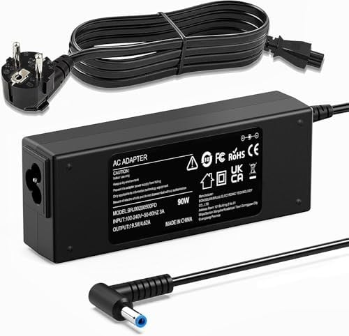 HP 250 255 G2 G3 G4 G5 Dizüstü Bilgisayar Adaptörü, HP Pavilion X360 15 17, HP ProBook G3 G4 G5 G6 G7 Serisi 430 440 450 55 47 0 640 645 655 Konnektör: 4,5 mm x 3,0 mm