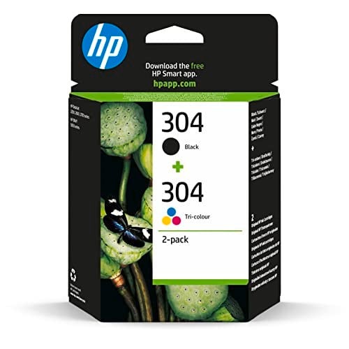 HP 304 (3JB05AE) Multipack Orijinal Yazıcı Kartuşları 1x Siyah, 1x Renk HP DeskJet 26xx, 37xx, ENVY 50xx, 2 Sayı (1li Paket), 120 sayfa (siyah)