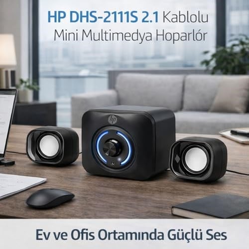 Hp Dhs-2111S 2.1 Kablolu Mini Multimedya Hoparlör 3.5 Jak Girişli