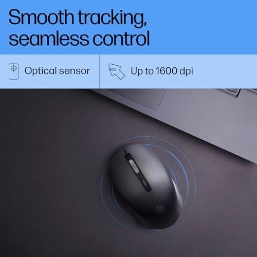 HP S1000 Plus Sessiz USB Kablosuz Bilgisayar Sessiz Fare 1600DPI USB Mouse
