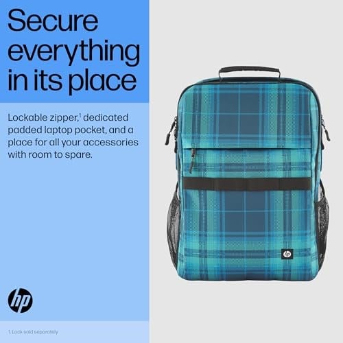 HP Unisex Campus Rucksack, Laptop Rucksack, 15,6 Zoll Laptop Fach
