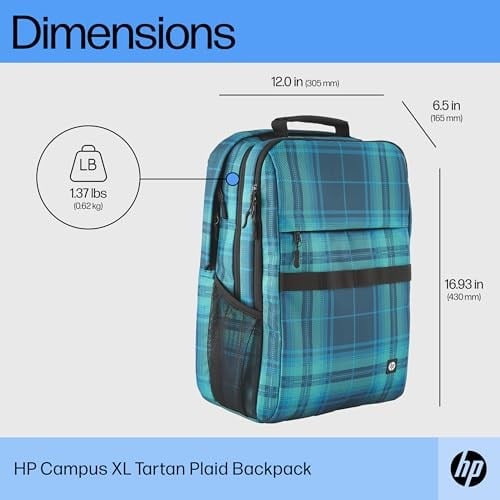 HP Unisex Campus Rucksack, Laptop Rucksack, 15,6 Zoll Laptop Fach