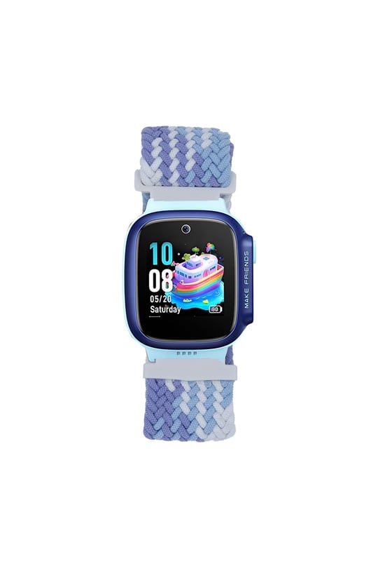 Huawei Watch GT5 41mm ile Uyumlu Çocuklara Özel Örgü Kordon, 18mm, Lila