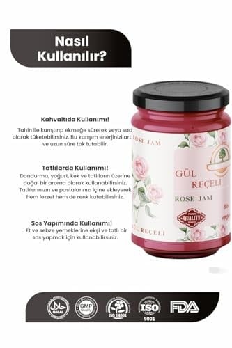HUDOT Premium Gül Reçeli%65 Meyve – Doğal, Katkısız ve Koruyucusuz