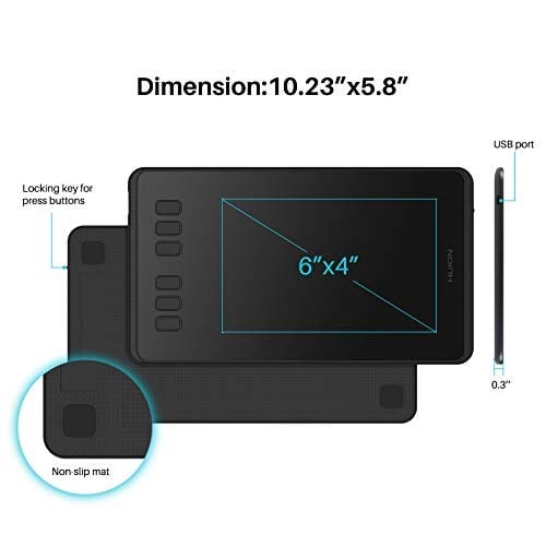 Huion Inspiroy H640P Grafik Çizim Tableti