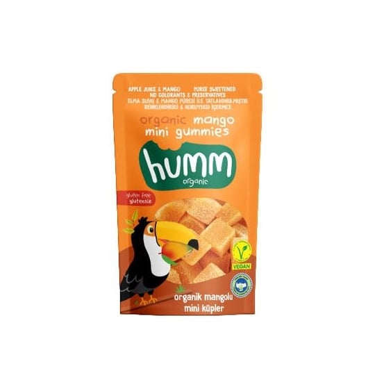 Humm Organic Organik Glutensiz Vegan Mangolu Mini Küpler - 30g