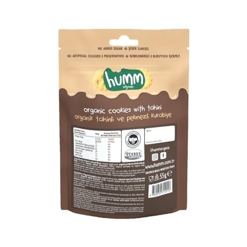 Humm Organic Tahinli ve Pekmezli Vegan Kurabiye 55 Gr