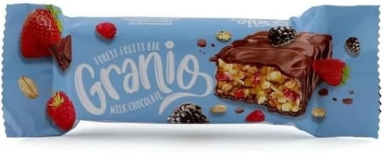 Hünnap Granio Kırmızı Meyveli 40 gr Çikolata Kaplamalı Bar