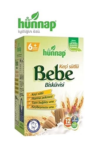 Hünnap-Hunnap Bebe Bisküvisi Keçi Sütlü 400 Gr X 12 Adet