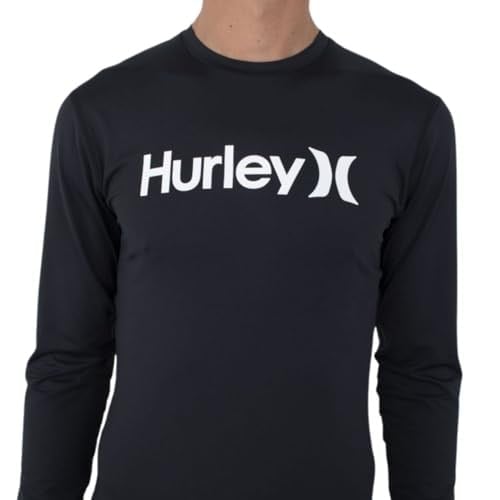 Hurley Erkek OAO Quickdry Rashguard Ls Rash-Guard-Shirt