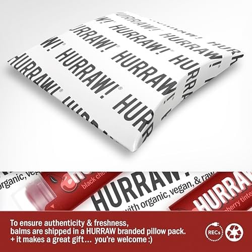 Hurraw Black Cherry Tinted Lip Balm Dudak Balmı Vişne 4.8g