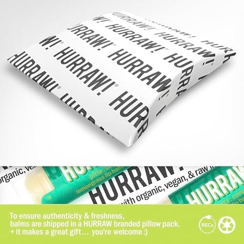 Hurraw Pitta Lip Balm/Hindistan Cevizi - Limon Otu - Nane
