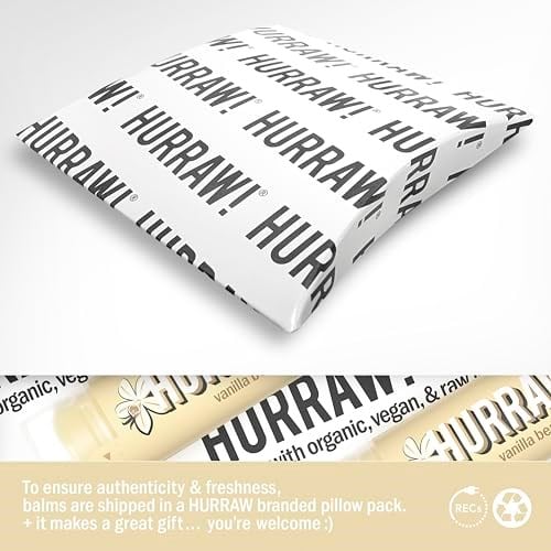 Hurraw Vanilla Bean Lip Balm/Vanilya 4.8gr