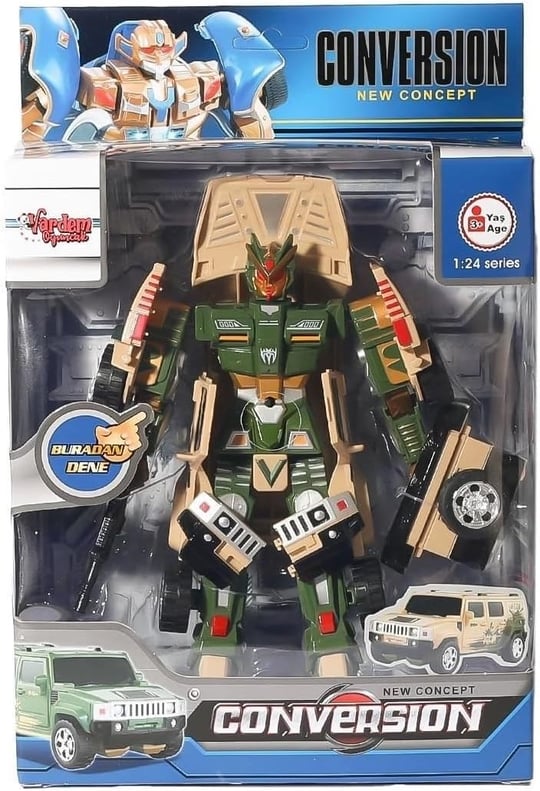 HW-899-1-2-5 Dönüşebilen Robot Jeep 1:24 -Vardem