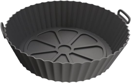 hyd Airfryer Ustası Pişirme Seti Silikon Pişirme Kabı Kalıbı Kağıdı Siyah